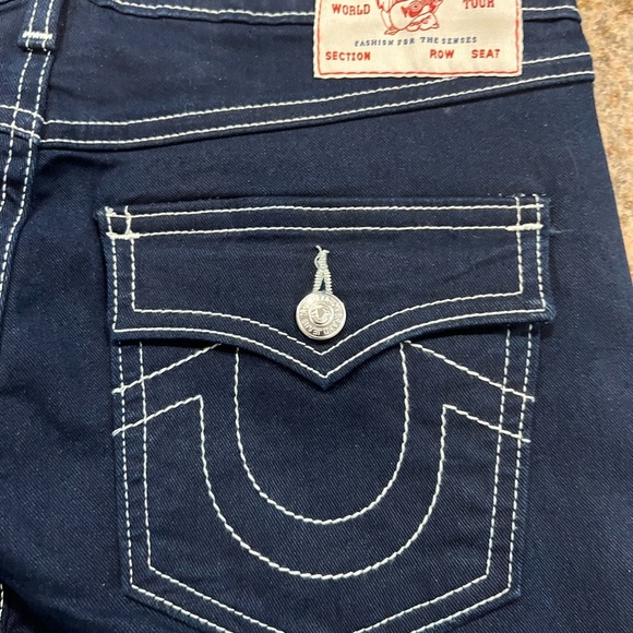 TRUE RELIGION VINTAGE BECCA BIG T FLAP BOOTCUT JEAN size 27 NWT - Picture 12 of 12